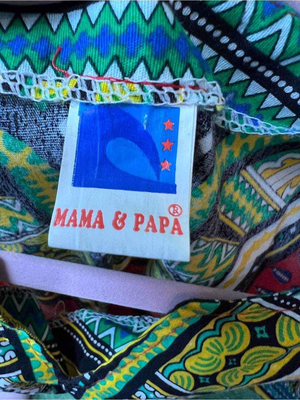 VINTAGE MAMA & PAPA Minidress/Dashiki, One Size - Picture 9 of 9